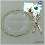 10.25 Inch Disposable Clear Plastic Salad/Dessert Plates- Premium Hard Plastic