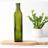 Buy cheap Glass Collar Clear 500ml 750ml Dark Green Round Marasca Cooking Oil Bottle With Lid from wholesalers