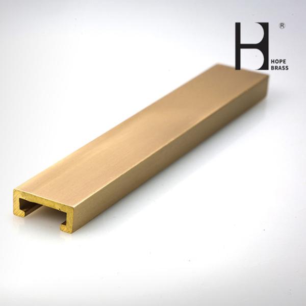 Buy cheap C38500 Brass Extrusion Profiles 1m Length Architectural Metal Extrusions from wholesalers