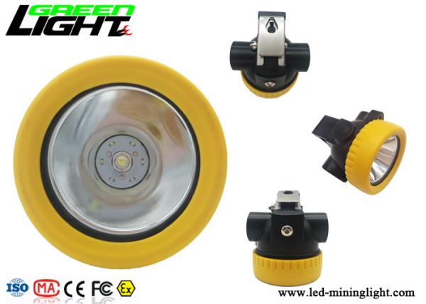 Buy cheap Light Weight LED Miners Cap Lamp Small Size 5000lux 2.2Ah Battery Capacity from wholesalers
