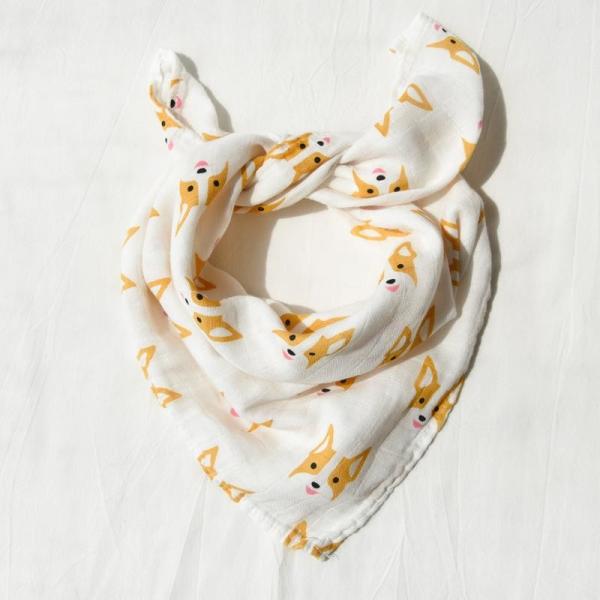 Buy cheap Lightweight Breathable Muslin Bandana Bib / Baby Bandana Bibs Snap Button from wholesalers