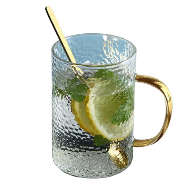 Buy cheap Colored Espresso Glass Cup With Handle , Eco Friendly Double Wall Glass Tumbler from wholesalers