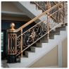 Buy cheap OEM Metal Frame Modern Staircase Handrail Systems With Tempered Glass Panels from wholesalers