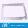 Buy cheap TOPELE 4" FLAT BLANK SQUARE COVER FOR TWO GANG OUTLET BOXES , GALVANIZED STEEL from wholesalers