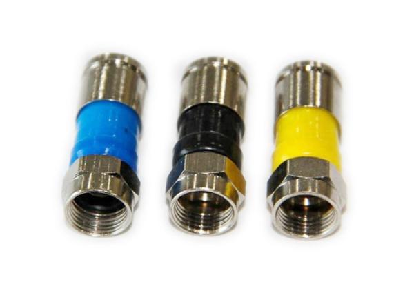 Buy cheap Waterproof BNC Male Compression Connector For RG59 Cable Gold / CCTV Connector from wholesalers
