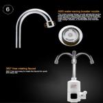 LED Display Digital Control Electric Faucet 220 Volt Bathroom Tap LVD