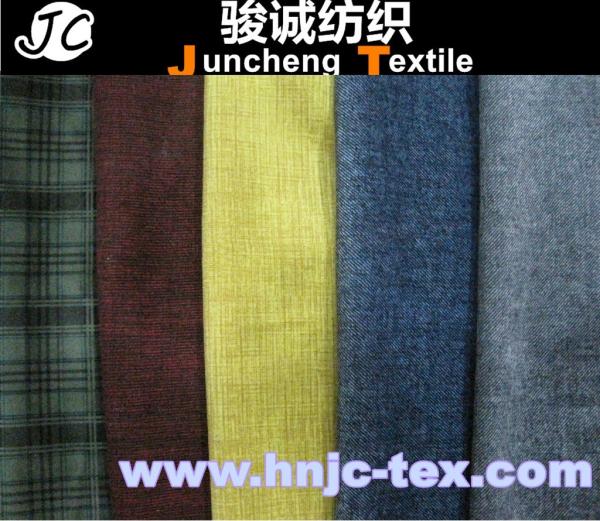 Buy cheap polyester plaid cotton imitation velvet fabric/Grid printed velveteen/denim for apparel from wholesalers