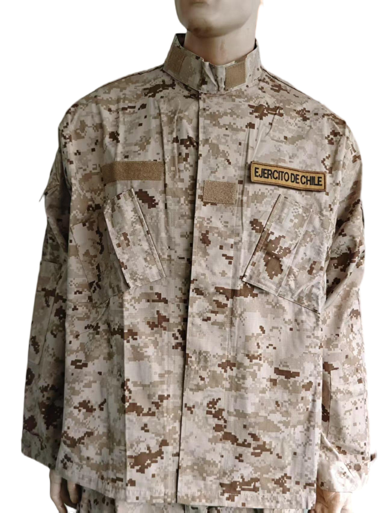 Tactical Desert ACU Pro Set 4 Pocket Combat Shirt with 6 Cargo Straight Leg Pants Water Proof Tactical Pants Wear Resistance Outdoor Hiking Tactical
