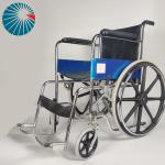 Buy cheap Steel Folding Commode Wheelchair Mag Rear Wheel 2 In 1 Chrome Frame Pu Armrest from wholesalers