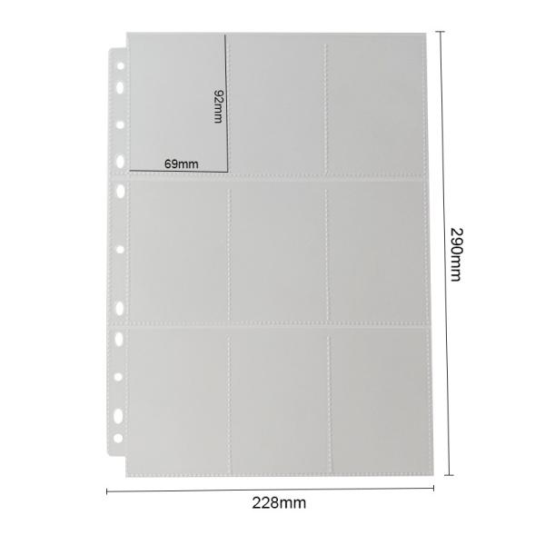Buy cheap Clear Mtg 9 Pocket Pages / Card Holder Cpp Materials Top Loading ISO from wholesalers