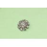 Buy cheap 34L Rhinestone Buttons For Clothing Silver Ecofriendly Inlaid Flower Pattern from wholesalers