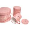 Buy cheap Gold Black Round Gift Box Packaging / Recycled Preserved Flower Rose Box from wholesalers