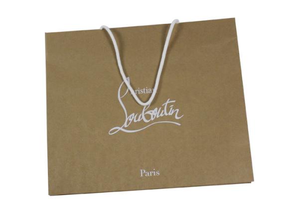 Buy cheap Luxprinters Silver Stamping Gift Bag With Handles Protective Varnish from wholesalers