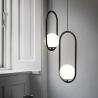 Buy cheap LED Pendant Lights Home Decoration Living Room Bedside Glass Black Suspension lamp(WH-GP-39) from wholesalers
