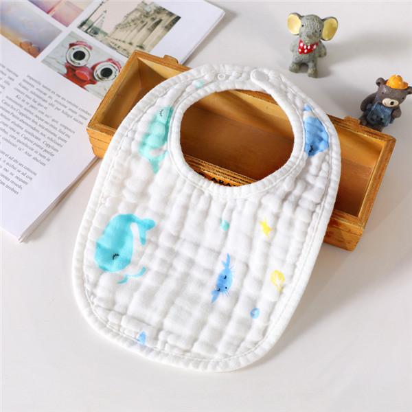 Buy cheap Double Layers Classical Muslin Baby Bibs Absorbent Washable MBT 005 from wholesalers