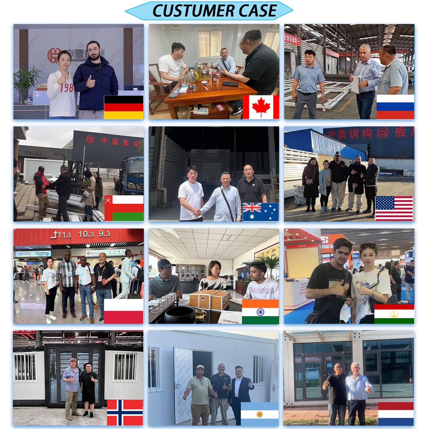 Modular Containers Office Building Camp Made of Steel with Online Technical Support