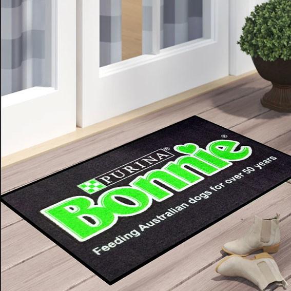 Buy cheap Nylon Printed Welcome Custom Logo Door Mats Carpet Nitrile Rubber Back from wholesalers