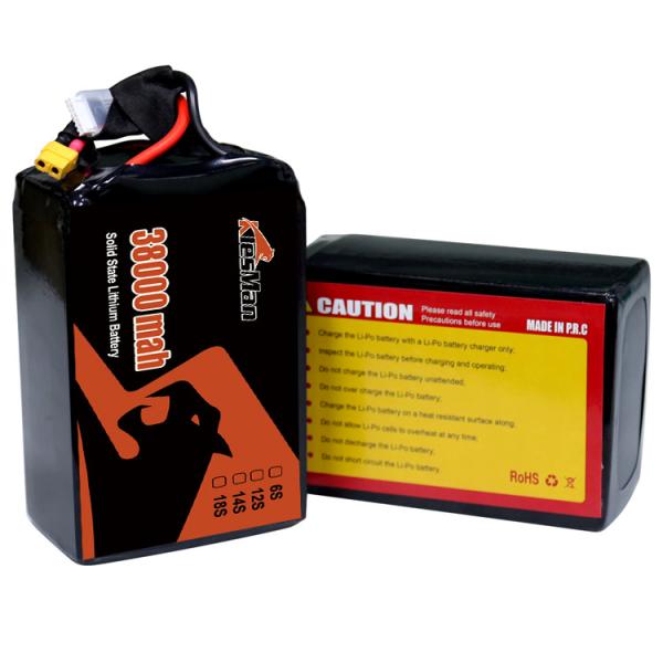 Buy cheap Klesman UAV lipo drone battery 6S 12S 14S 18S 44000mAh 54000mAh 66000mAh 78000mAh 160000mAh 280000mAh solid state batter from wholesalers