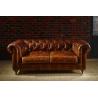 Buy cheap Upholstered Top Grain Soft Leather Sofa Set Durable Linen Metal / Wooden Legs from wholesalers
