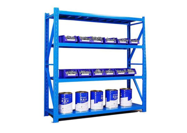 Buy cheap Supermarket Warehouse Medium Duty Shelving Boltless 4 Tier Adjustable Shelf from wholesalers