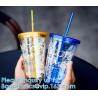 Buy cheap Sequin Double Layer Water Bottle Glitter Cup Heat Cold Insulation Party Home Wedding Thanksgiving Birthday from wholesalers