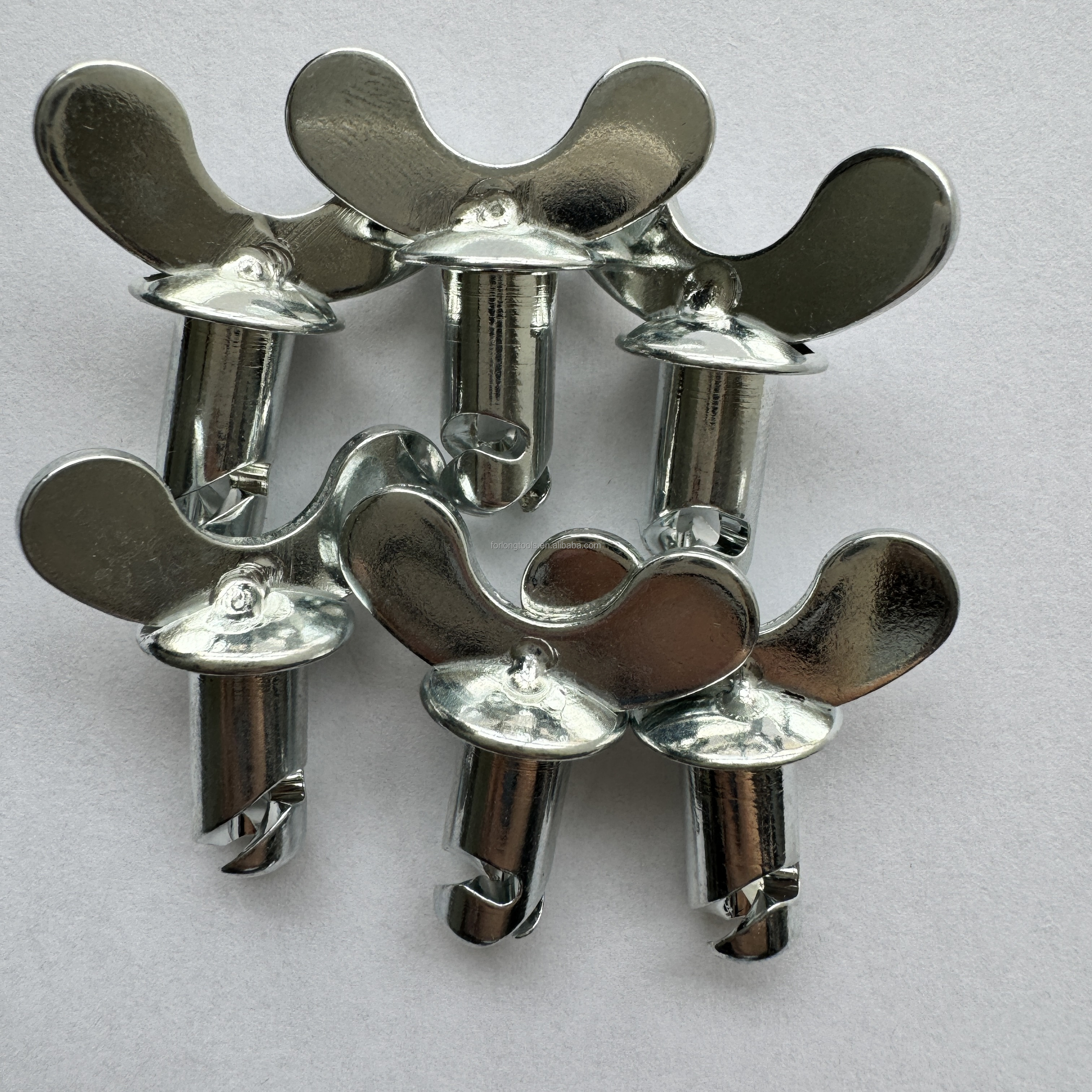 Replace/Repair Purpose OEM Accepted Dzus Dome Butterfly Head Buttons with Handle Silvery 7/16"x.500" Steel Sprint Car