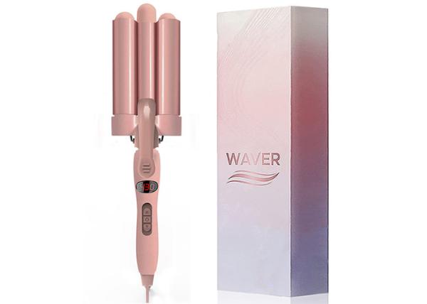Buy cheap LCD Temperature Display Three Barrel Hair Waver for Beachy Frizz Free Waves from wholesalers