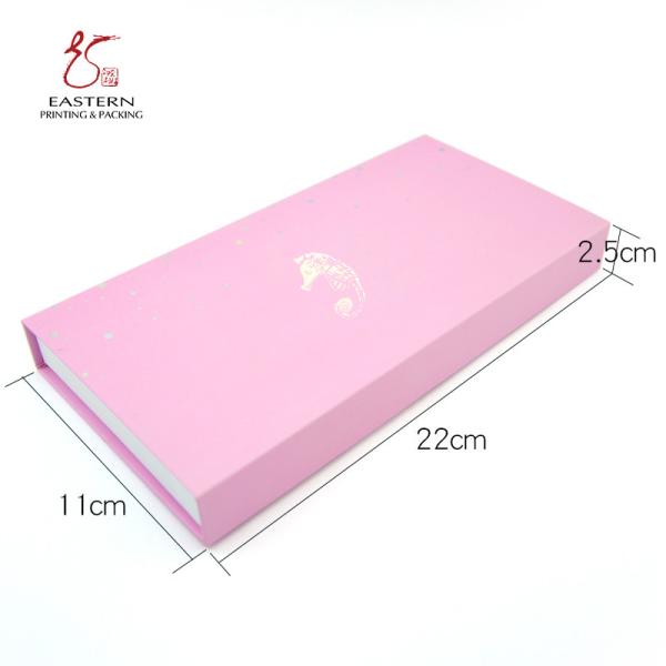Buy cheap Eastern Pink Color Mink Eyelash Packaging Box With Magnetic Closure from wholesalers