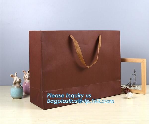 china custom design luxury shopping gift paper carrier bag template,Luxury Kraft Brown Paper Shopping Gift Jewelry Paper