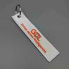 Buy cheap Brazilian Airline Custom Embroidered Keyring White Orange High Strength from wholesalers