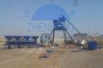 HZS50 Electric Portable Concrete Batch Plant With1000l Discharging Volume