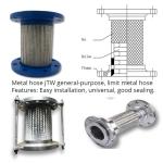 304 Stainless Steel Metal Braided Garden Hose Corrugated Pipe Flange Joint