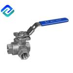 Buy cheap Stainless Steel SS Three Way Ball Valve 2 Inch 3 Way BSP EN 12266 from wholesalers