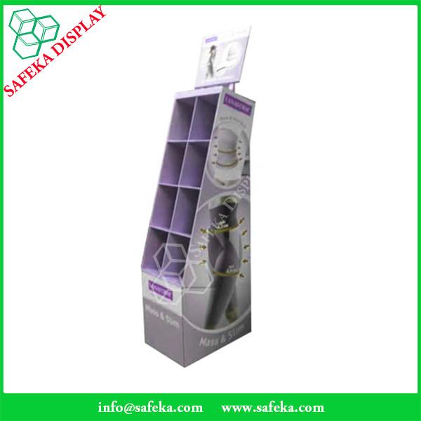 Buy cheap Point of sale merchandising display rack 8 pockets Custom cardboard display stand for leggings from wholesalers