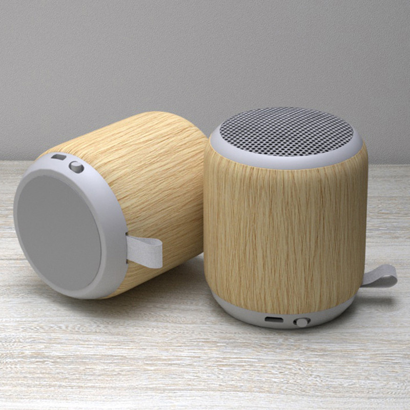 Mini Bamboo Wireless Bluetooth Speaker Portable Simple Small Ipx4 Waterproof