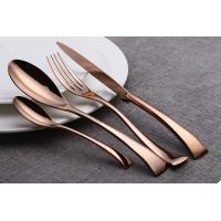 Buy cheap SS304 1810 Stainless Steel Flatware , Solid handle 1810 Silverware product