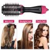 Buy cheap 220V Hair Dryer Brush Round Blow Dryer 3 In 1 Straightening Hot Air Brush Anti Scald from wholesalers