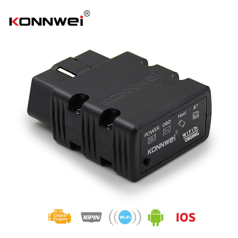 KW902 Konnwei All Items Multi - Languages ABS Obd2 Scanner Wifi Iphone