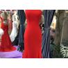 Buy cheap Gold Mermaid Style Red Dress Hanging Neck Luxury Heavy Beading Hollow Back from wholesalers