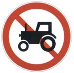Prohibition of vehicles driving into signs