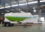 Conoid Shaped 30m3 Dry Bulk Tanker Trailer , Cement tanker Tandem Semi Trailer