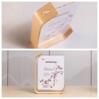 Buy cheap Custom Shape Half Frame Wooden Acrylic Photo Frame For Bedroom Office product