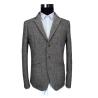 Buy cheap Grey Herringbone Mens Casual Blazer Jacket Fine Workmanship Woolen Warm Wear from wholesalers