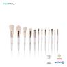 Buy cheap Custom Nylon Hair 12pcs Travel Brushes Set Natural Wood Handle from wholesalers