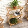 Buy cheap Space-saving 3-Tier Bamboo Flower Pot Rack Shelf Planter Display Organizer 34x34x97cm from wholesalers