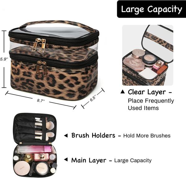 Buy cheap Waterproof Double Layer Cosmetic Bag Travel Makeup Bag For Women Cosmetics Cases from wholesalers
