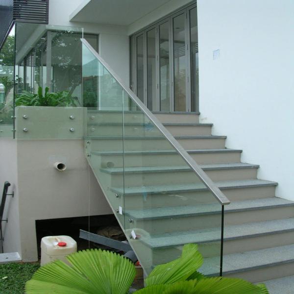 Buy cheap House Villa Decoration Aluminum Glass Railing System Balustrade Stair Rail Custom from wholesalers