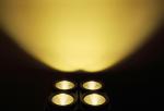 60° Beam Angle 4pcsx100W Warm White COB Blinder Light Par Can Stage Lights for