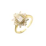 Buy cheap Plated 24K Gold Plated Rings Engagement Wedding Finger Ring from wholesalers