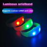Buy cheap Festival Party Supplies Color Changed Led Wristband For Event Custom Logo Flash Up LED Bracelet from wholesalers